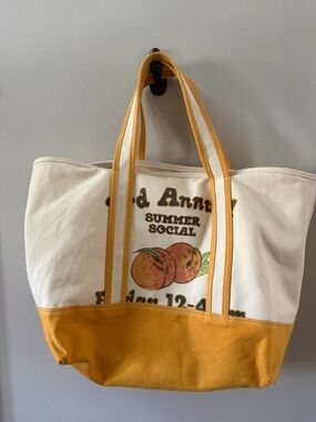 BDG graphic canvas tote bag orange multi urban Outfitters
